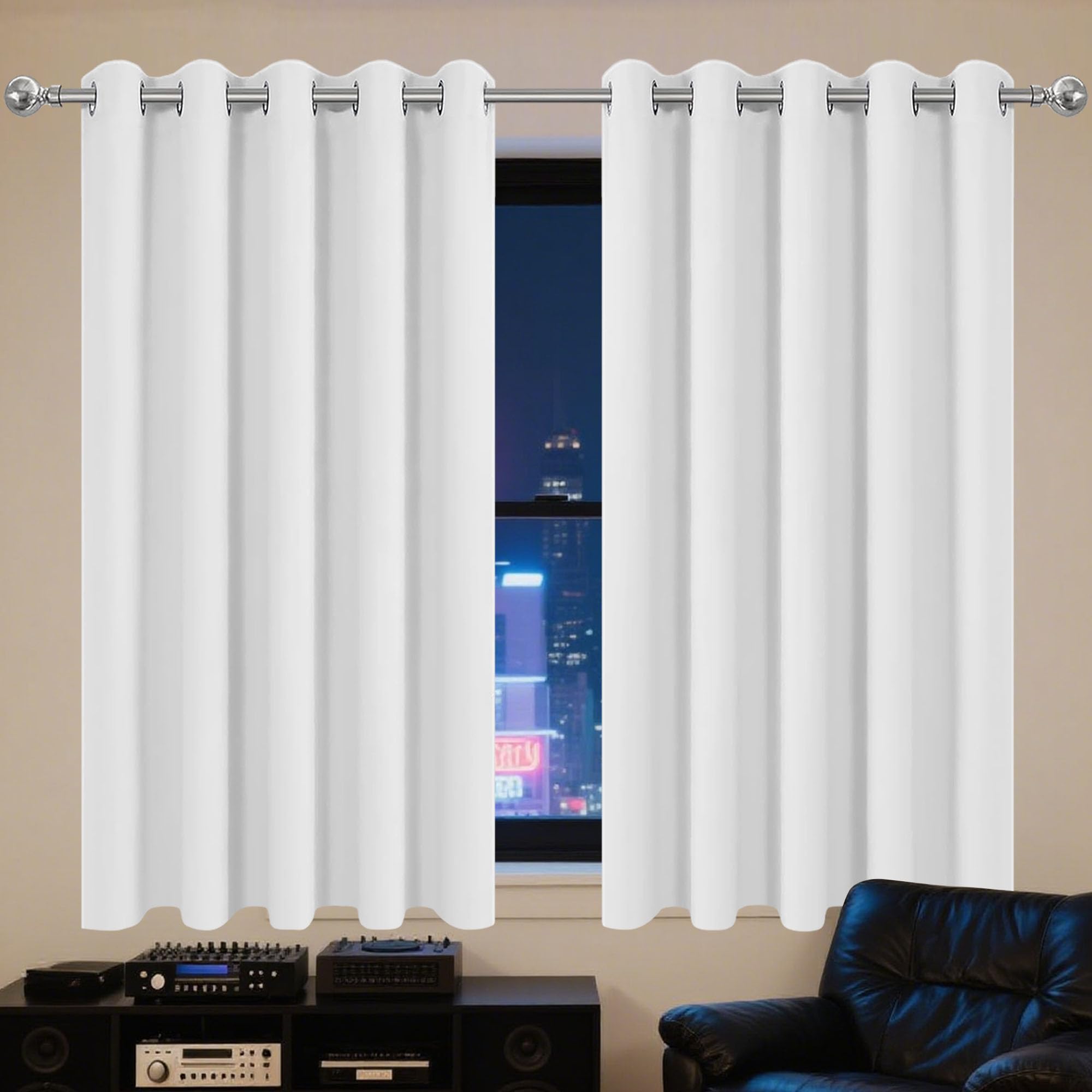 Amazon.co.jp: 1級遮光 ドレープカーテン 2枚1ット 180 x 270 cm 遮光